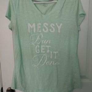 Light green T-shirt
